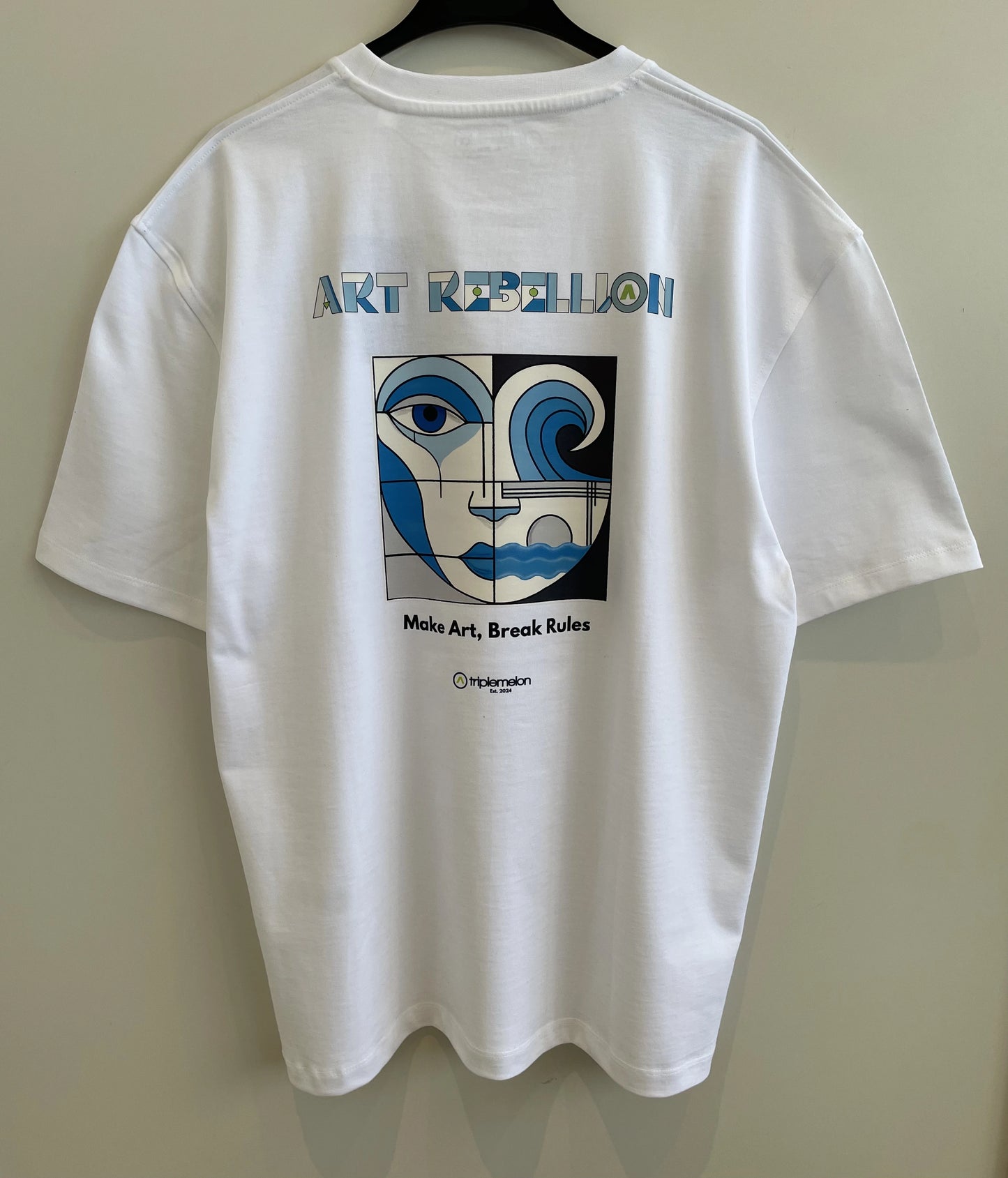 ART REBELLION WHITE T-SHIRT
