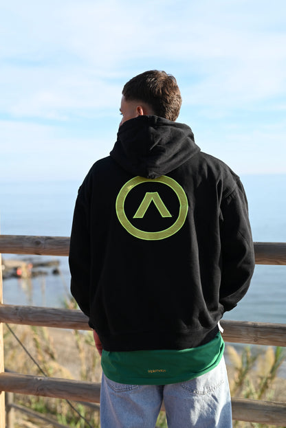hoodie negra logo