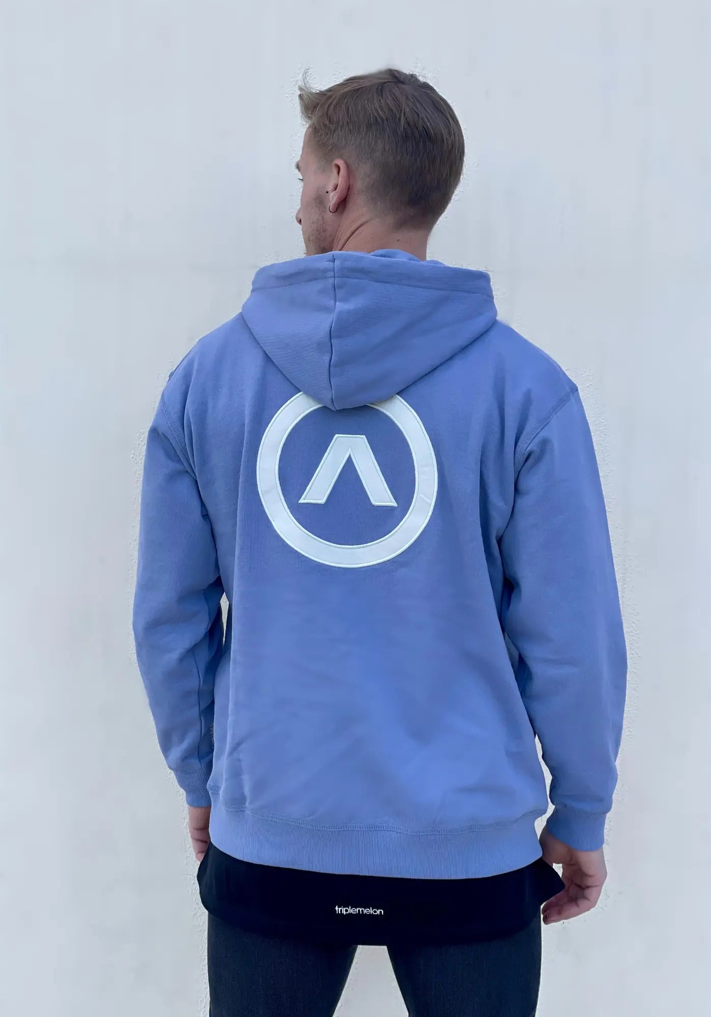 hoodie azul logo